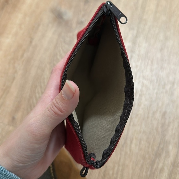 DOONEY & BOURKE | Small Red Canvas Monogram Coin Purse - Picture 6 of 6